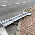 24.09.2021. Kielce. Znak przy wyjeździe z ul. Polnej w ul. Warszawską / Piotr Kwaśniewski / Radio Kielce