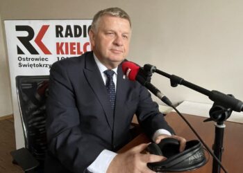 01.09.2021. Ostrowiec Świętokrzyski. Rozmowa Dnia. Na zdjęciu: Jarosław Rusiecki - senator PiS / Emilia Sitarska / Radio Kielce