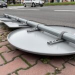 24.09.2021. Kielce. Znak przy wyjeździe z ul. Polnej w ul. Warszawską / Piotr Kwaśniewski / Radio Kielce