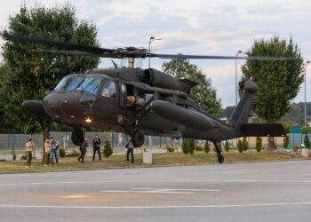 Śmigłowiec Sikorsky Black Hawk / Wiktor Taszłow / Radio Kielce