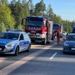 06.09.2021. Skarżysko-Kamienna. Wypadek z udziałem osobowego busa / Jarosław Kubalski / Radio Kielce