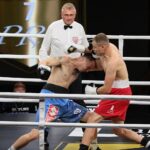 04.09.2021. Kielce. Suzuki Boxing Night 7 PRO. Walka Daniel Adamiec - Siarhei Krapshyla / Wiktor Taszłow / Radio Kielce