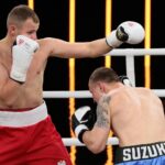 04.09.2021. Kielce. Suzuki Boxing Night 7 PRO. Walka Daniel Adamiec - Siarhei Krapshyla / Wiktor Taszłow / Radio Kielce