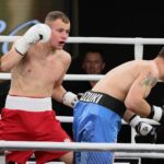 04.09.2021. Kielce. Suzuki Boxing Night 7 PRO. Walka Daniel Adamiec - Siarhei Krapshyla / Wiktor Taszłow / Radio Kielce