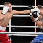 04.09.2021. Kielce. Suzuki Boxing Night 7 PRO. Walka Daniel Adamiec - Siarhei Krapshyla / Wiktor Taszłow / Radio Kielce