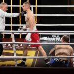 04.09.2021. Kielce. Suzuki Boxing Night 7 PRO. Walka Daniel Adamiec - Siarhei Krapshyla / Wiktor Taszłow / Radio Kielce