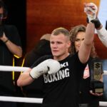 04.09.2021. Kielce. Suzuki Boxing Night 7 PRO. Walka Daniel Adamiec - Siarhei Krapshyla / Wiktor Taszłow / Radio Kielce