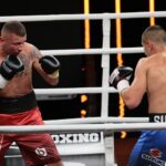 04.09.2021. Kielce. Suzuki Boxing Night 7 PRO. Walka Bartosz Gołębiewski - Rafał Jackiewicz / Wiktor Taszłow / Radio Kielce