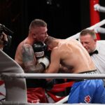 04.09.2021. Kielce. Suzuki Boxing Night 7 PRO. Walka Bartosz Gołębiewski - Rafał Jackiewicz / Wiktor Taszłow / Radio Kielce