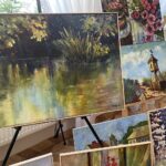 03.09.2021. Łopuszno. Wernisaż prac malarskich / Iwona Murawska / Radio Kielce