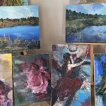 03.09.2021. Łopuszno. Wernisaż prac malarskich / Iwona Murawska / Radio Kielce