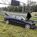 18.09.2021. Jaworznia. Kolizja na S7 / Jarosław Kubalski / Radio Kielce