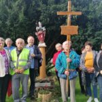 04.09.2021. Skalbmierz. Pielgrzymka małopolskim odcinkiem Drogi św. Jakuba do Pałecznicy / Marta Gajda-Kruk / Radio Kielce