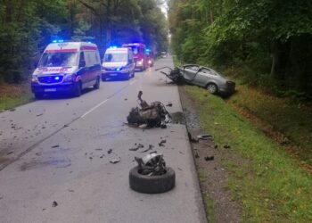 13.09.2021. Wola Osowa. Wypadek / PSP Staszów