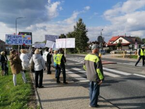 21.09.2021. Busko-Zdrój. Protest / Marta Gajda-Kruk / Radio Kielce