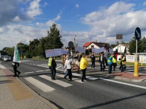 21.09.2021. Busko-Zdrój. Protest / Marta Gajda-Kruk / Radio Kielce