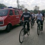 26.09.2021. Podolany. I Rowerowy Rajd Strażacki Powiatu Kazimierskiego pod hasłem „Jedziemy dla Kacpra” / Marta Gajda-Kruk / Radio Kielce