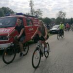 26.09.2021. Podolany. I Rowerowy Rajd Strażacki Powiatu Kazimierskiego pod hasłem „Jedziemy dla Kacpra” / Marta Gajda-Kruk / Radio Kielce