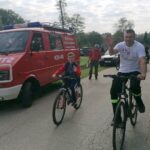 26.09.2021. Podolany. I Rowerowy Rajd Strażacki Powiatu Kazimierskiego pod hasłem „Jedziemy dla Kacpra” / Marta Gajda-Kruk / Radio Kielce