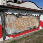 27.09.2021. Pińczów. Okolicznościowy mural upamiętniający lokację Pińczowa / Marta Gajda-Kruk / Radio Kielce