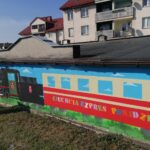 27.09.2021. Pińczów. Okolicznościowy mural upamiętniający lokację Pińczowa / Marta Gajda-Kruk / Radio Kielce