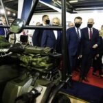 07.09.2021. Kielce. Minister Mariusz Błaszczak z wizytą na XXIX Międzynarodowym Salonie Przemysłu Obronnego w Targach Kielce / Jarosław Kubalski / Radio Kielce