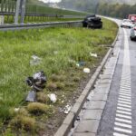 18.09.2021. Jaworznia. Kolizja na S7 / Jarosław Kubalski / Radio Kielce