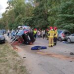 13.09.2021. Starachowice. Zderzenie sześciu samochodów / KPP Starachowice