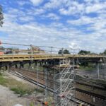 14.09.2021. Skarżysko-Kamienna. Budowa wiaduktu nad torami / Anna Głąb / Radio Kielce