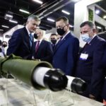 07.09.2021. Kielce. Minister Mariusz Błaszczak z wizytą na XXIX Międzynarodowym Salonie Przemysłu Obronnego w Targach Kielce / Jarosław Kubalski / Radio Kielce