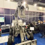 08.09.2021. Kielce. Międzynarodowy Salon Przemysłu Obronnego. Wojkowa Akademia Techniczna. Inżynieryjny robot wsparcia „Rohatyniec” / Jarosław Kubalski / Radio Kielce
