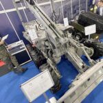 08.09.2021. Kielce. Międzynarodowy Salon Przemysłu Obronnego. Wojkowa Akademia Techniczna. Inżynieryjny robot wsparcia „Rohatyniec” / Jarosław Kubalski / Radio Kielce