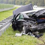 18.09.2021. Jaworznia. Kolizja na S7 / Jarosław Kubalski / Radio Kielce