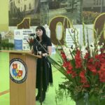 01.09.2021. Staszów. Wojewódzka inauguracja roku szkolnego. Na zdjęciu: Anna Karasińska - dyrektor LO im. ks. kard. Stefana Wyszyńskiego w Staszowie / Grażyna Szlęzak-Wójcik / Radio Kielce