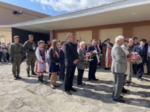 03.09.2021. Sandomierz. Uczczono pamięć mieszkańców, którzy zginęli podczas pierwszych nalotów / Grażyna Szlęzak-Wójcik / Radio Kielce