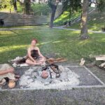 04.09.2021. Sandomierz. Weekend Krzemienia Pasiastego. Wioska neolityczna / Grażyna Szlęzak-Wójcik / Radio Kielce