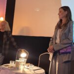 05.09.2021. Sandomierz. Akademia Krzemienia Pasiastego. Na zdjęciu: Cezary Łutowicz - artysta, złotnik, aktorka Agnieszka Kawiorska / Grażyna Szlęzak-Wójcik / Radio Kielce