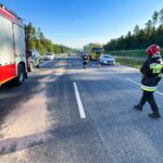 06.09.2021. Skarżysko-Kamienna. Wypadek z udziałem osobowego busa / Jarosław Kubalski / Radio Kielce