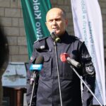 03.09.2021. Kielce. Konferencja dotycząca rekreacji w lasach. Na zdjęciu: Jarosław Kaleta - komendant wojewódzki policji w Kielcach / Wiktor Taszłow / Radio Kielce