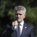 11.09.2021. Kielce. 20. rocznica zamachu na World Trade Center. Na zdjęciu: Krzysztof Słoń - senator PiS / Jarosław Kubalski / Radio Kielce