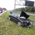 18.09.2021. Jaworznia. Kolizja na S7 / Jarosław Kubalski / Radio Kielce