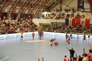 16.09.2021. Bukareszt, EHF Liga Mistrzów. Mecz Dynamo Bukareszt - Łomża Vive Kielce / Arkadiusz Miller / Radio Kielce