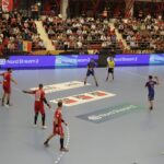 16.09.2021. Bukareszt, EHF Liga Mistrzów. Mecz Dynamo Bukareszt - Łomża Vive Kielce / Arkadiusz Miller / Radio Kielce
