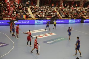 16.09.2021. Bukareszt, EHF Liga Mistrzów. Mecz Dynamo Bukareszt - Łomża Vive Kielce / Arkadiusz Miller / Radio Kielce