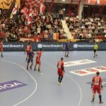 16.09.2021. Bukareszt, EHF Liga Mistrzów. Mecz Dynamo Bukareszt - Łomża Vive Kielce / Arkadiusz Miller / Radio Kielce