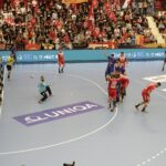 16.09.2021. Bukareszt, EHF Liga Mistrzów. Mecz Dynamo Bukareszt - Łomża Vive Kielce / Arkadiusz Miller / Radio Kielce