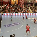 16.09.2021. Bukareszt, EHF Liga Mistrzów. Mecz Dynamo Bukareszt - Łomża Vive Kielce / Arkadiusz Miller / Radio Kielce