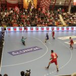 16.09.2021. Bukareszt, EHF Liga Mistrzów. Mecz Dynamo Bukareszt - Łomża Vive Kielce / Arkadiusz Miller / Radio Kielce
