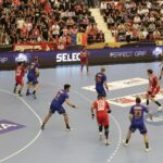 16.09.2021. Bukareszt, EHF Liga Mistrzów. Mecz Dynamo Bukareszt - Łomża Vive Kielce / Arkadiusz Miller / Radio Kielce