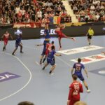 16.09.2021. Bukareszt, EHF Liga Mistrzów. Mecz Dynamo Bukareszt - Łomża Vive Kielce / Arkadiusz Miller / Radio Kielce